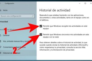 Cómo activar el historial de actividades en Windows