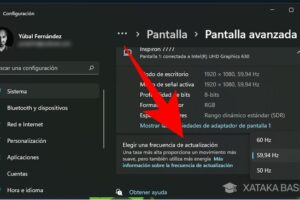 Cómo cambiar la frecuencia de actualización de pantalla