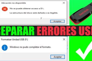 Cómo solucionar el error “archivo dañado” en USB