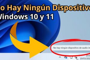 Cómo solucionar el error “no hay dispositivo de salida”