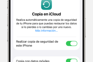 Guía para configurar copia de seguridad en iPhone
